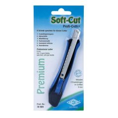   WEDO Univerzális kés, 9 mm, WEDO "Soft-cut", kék/fekete