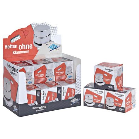 WEDO Kapocs nélküli tűzőgép, 6,2x5,7x5 cm, 4 lap, WEDO