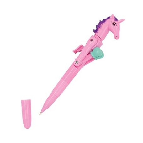 WEDO Unikornis golyóstoll, 1 mm, LED fénnyel, WEDO "Lucky Punch", kék