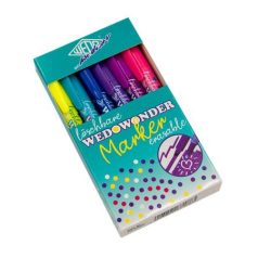   WEDO Filctoll készlet, 2-3 mm, törölhető, kétvégű, WEDO, "Wedowonder", 6 különböző szín