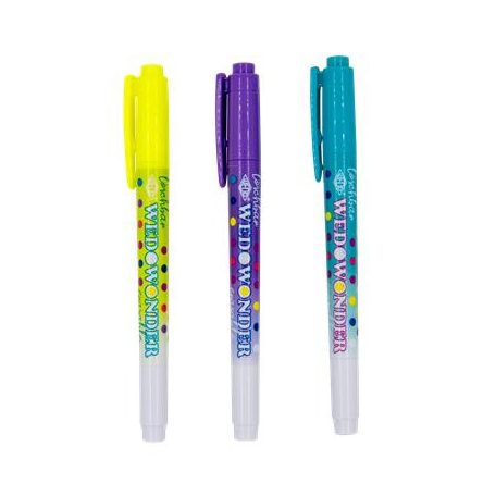 WEDO Filctoll készlet, 2-3 mm, törölhető, kétvégű, WEDO, "Wedowonder", 6 különböző szín