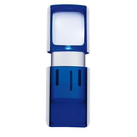 WEDO Nagyító, 35x38 mm, LED fénnyel, WEDO, kék