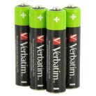 VERBATIM Tölthető elem, AAA mikro, 4x950 mAh, VERBATIM