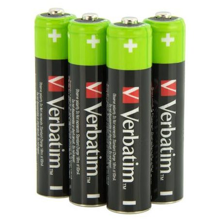 VERBATIM Tölthető elem, AAA mikro, 4x950 mAh, VERBATIM