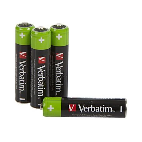VERBATIM Tölthető elem, AAA mikro, 4x950 mAh, VERBATIM