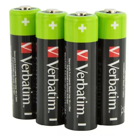 VERBATIM Tölthető elem, AA ceruza, 4x2500 mAh, VERBATIM