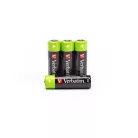 VERBATIM Tölthető elem, AA ceruza, 4x2500 mAh, VERBATIM