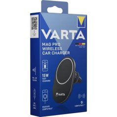   VARTA Autós tartó és töltő, Qi/USB-C PD, 15W, VARTA "Mag Pro"