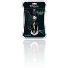 VERBATIM Egér, vezetékes, optikai, kisméret, USB, VERBATIM "Go Mini", ezüst-fekete