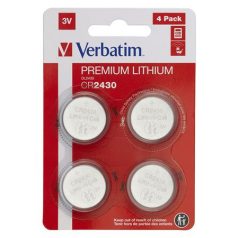   VERBATIM Gombelem, CR2430, 4 db, VERBATIM "Premium"