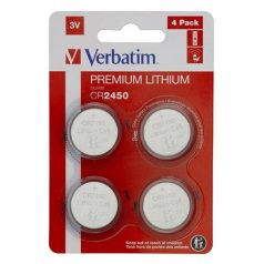   VERBATIM Gombelem, CR2450, 4 db, VERBATIM "Premium"