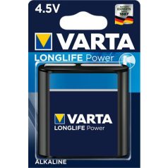   VARTA Elem, 3LR12 lapos elem, 4,5 V, 1 db, VARTA "Longlife Power"