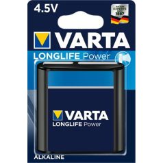  VARTA Elem, 3LR12 lapos elem, 4,5 V, 1 db, VARTA "Longlife Power"