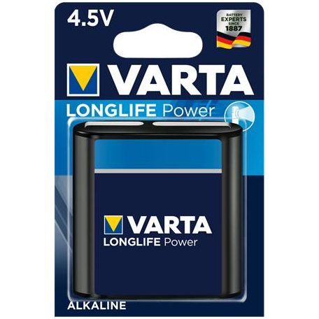 VARTA Elem, 3LR12 lapos elem, 4,5 V, 1 db, VARTA "Longlife Power"