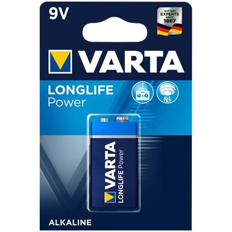VARTA Elem, 9V, 1 db, VARTA "Longlife Power"