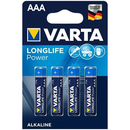 VARTA Elem, AAA mikro, 4 db, VARTA "Longlife Power"