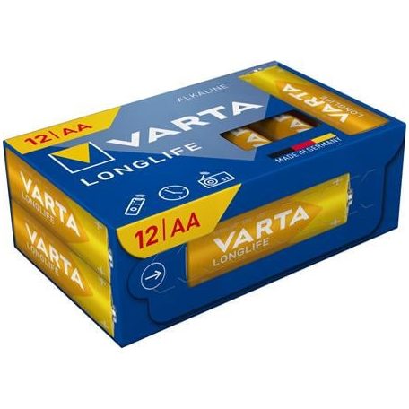 VARTA Elem, AA ceruza, 12 db, műanyagmentes, VARTA "Longlife"
