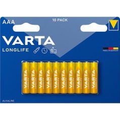   VARTA Elem, AAA mikro, 10 db, műanyagmentes, VARTA "Longlife"