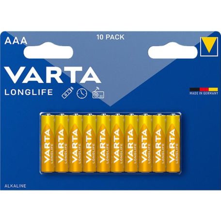 VARTA Elem, AAA mikro, 10 db, műanyagmentes, VARTA "Longlife"