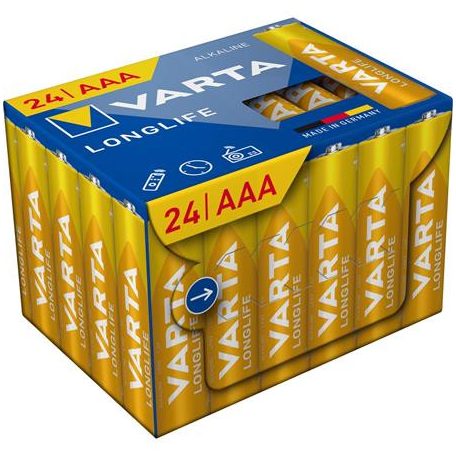 VARTA Elem, AAA mikro, 24 db, műanyagmentes, VARTA "Longlife"
