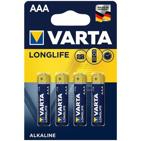 VARTA Elem, AAA mikro, 4 db, VARTA "Longlife"