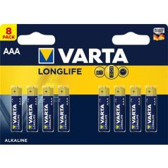 VARTA Elem, AAA mikro, 8 db, VARTA "Longlife"
