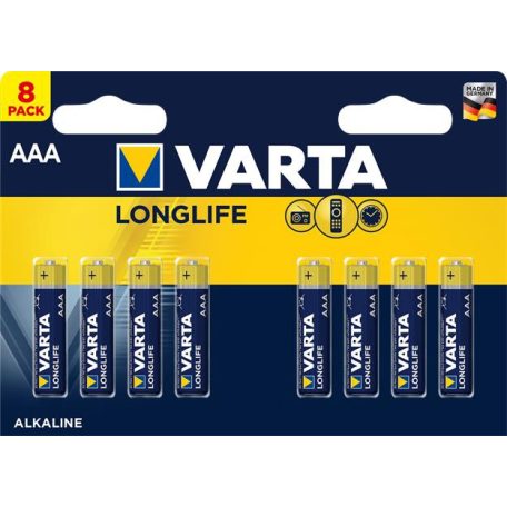 VARTA Elem, AAA mikro, 8 db, VARTA "Longlife"