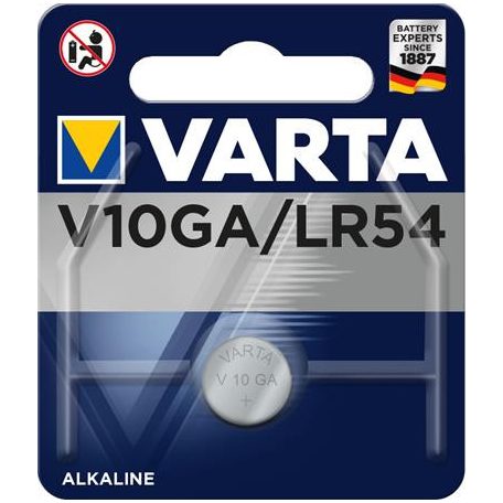VARTA Gombelem, V10GA / LR1130 / LR54 / 189, 1 db, VARTA