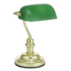 EGLO Asztali lámpa, 60 W, EGLO "Banker", zöld