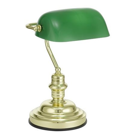 EGLO Asztali lámpa, 60 W, EGLO "Banker", zöld