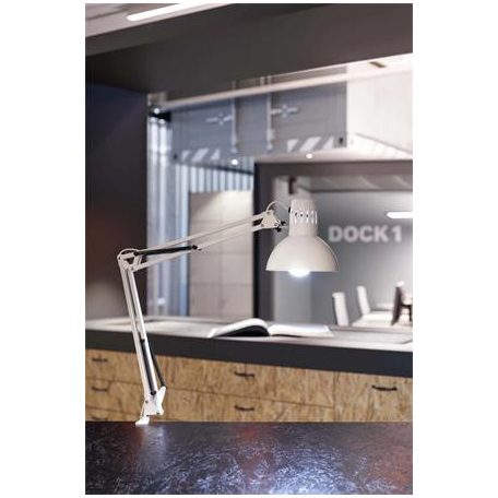 MAUL Asztali lámpa, energiatakarékos, felfogatható, MAUL "Study", fehér