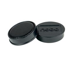   NOBO Korong mágnes, fehértáblához, 30 mm, 4 db, NOBO, fekete