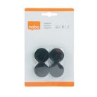 NOBO Korong mágnes, fehértáblához, 30 mm, 4 db, NOBO, fekete