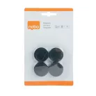 NOBO Korong mágnes, fehértáblához, 30 mm, 4 db, NOBO, fekete