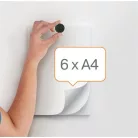 NOBO Korong mágnes, fehértáblához, 30 mm, 4 db, NOBO, fekete