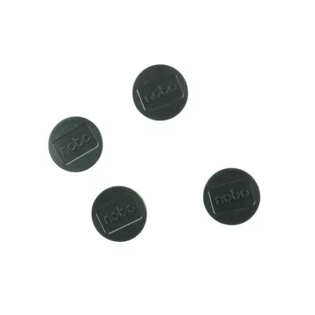 NOBO Korong mágnes, fehértáblához, 30 mm, 4 db, NOBO, fekete