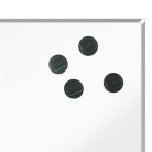 NOBO Korong mágnes, fehértáblához, 30 mm, 4 db, NOBO, fekete