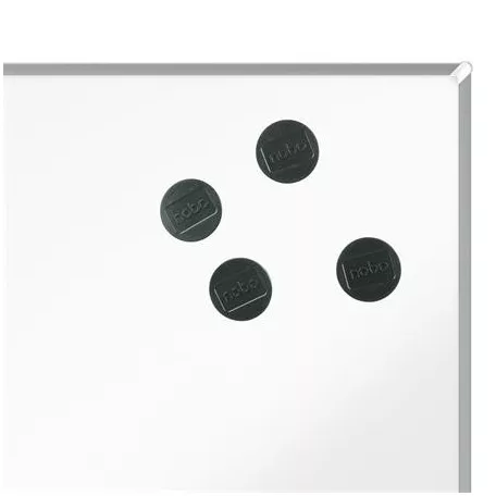 NOBO Korong mágnes, fehértáblához, 30 mm, 4 db, NOBO, fekete