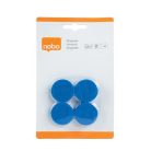 NOBO Korong mágnes, fehértáblához, 30 mm, 4 db, NOBO, kék