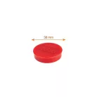 NOBO Korong mágnes, fehértáblához, 38 mm, 4 db, NOBO, piros