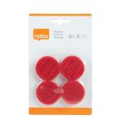 NOBO Korong mágnes, fehértáblához, 38 mm, 4 db, NOBO, piros