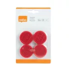 NOBO Korong mágnes, fehértáblához, 38 mm, 4 db, NOBO, piros