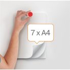 NOBO Korong mágnes, fehértáblához, 38 mm, 4 db, NOBO, piros