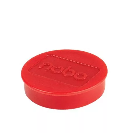 NOBO Korong mágnes, fehértáblához, 38 mm, 4 db, NOBO, piros