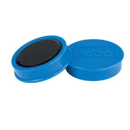 NOBO Korong mágnes, fehértáblához, 38 mm, 4 db, NOBO, kék