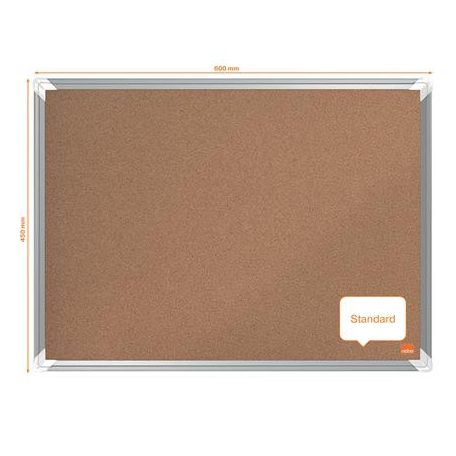 NOBO Parafatábla, 60x45 cm, alumínium keret, NOBO "Premium Plus"