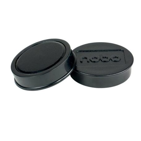 NOBO Mágneskorong, erős, 38 mm, 10 db, NOBO, fekete