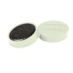 NOBO Mágneskorong, erős, 38 mm, 10 db, NOBO, fehér
