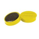NOBO Mágneskorong, erős, 38 mm, 10 db, NOBO, sárga
