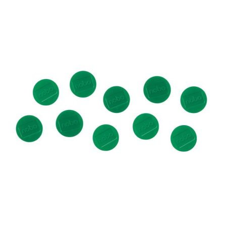 NOBO Mágneskorong, erős, 38 mm, 10 db, NOBO, zöld